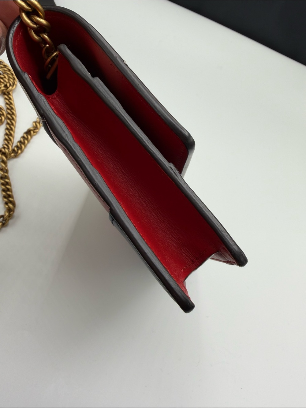 Gucci Queen Margaret Leather Wallet on Chain Crossbody Bag - Picture 3 of 9